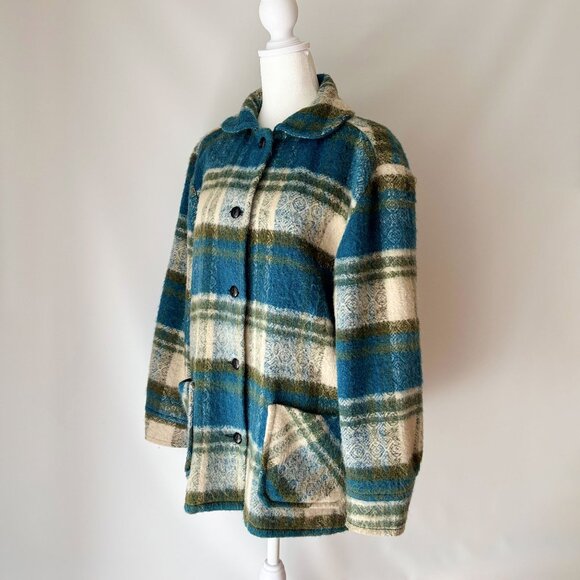 Vintage Wool Plaid Canadian Camper Coat - Picture 7 of 13